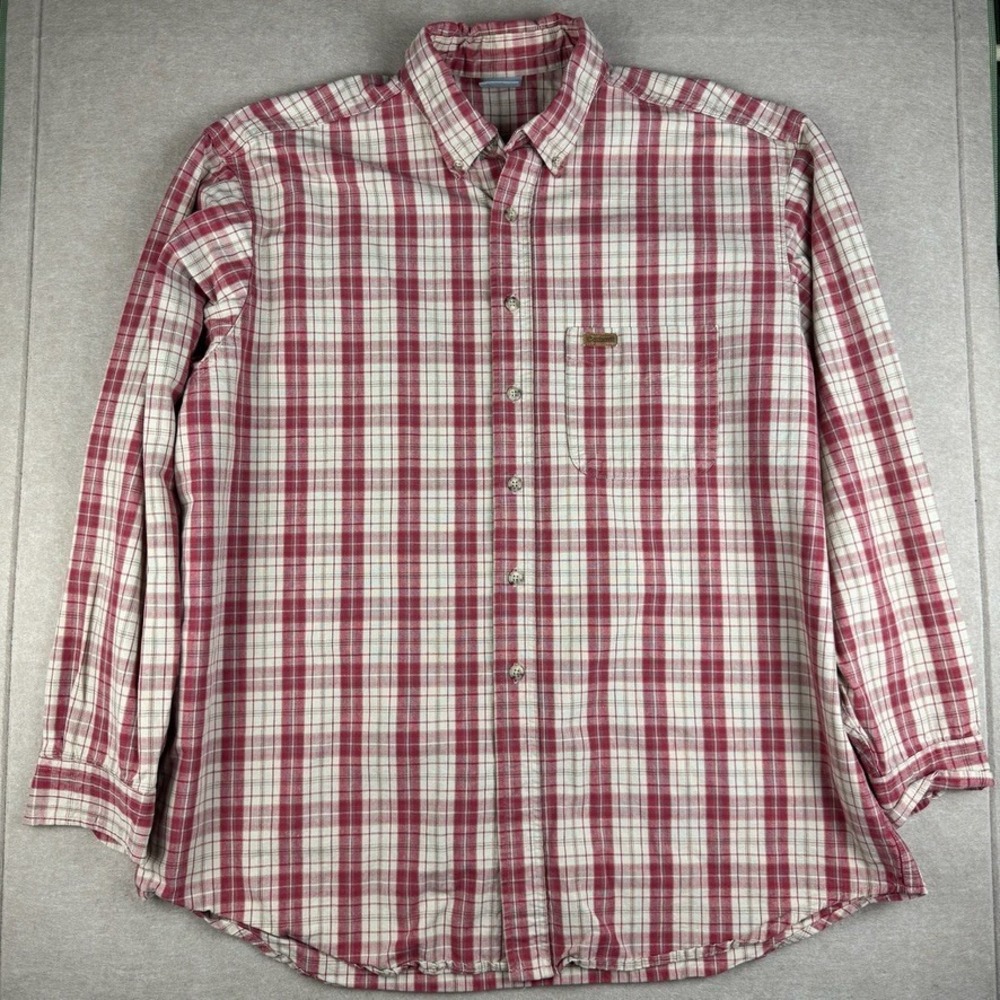 Carhartt‎ Shirt Mens 2XL Red Plaid Workwear Button Up Long Sleeve Outdoor